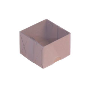 CAIXA DE ACETATO C/T TRANSPARENTE 6X6X4 QUAD KRAFT - C/10 UNIDADES