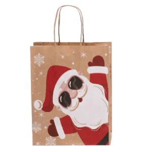 SACOLA PAPEL KRAFT NAT NOEL 20X15X25 C/10 UNIDADES